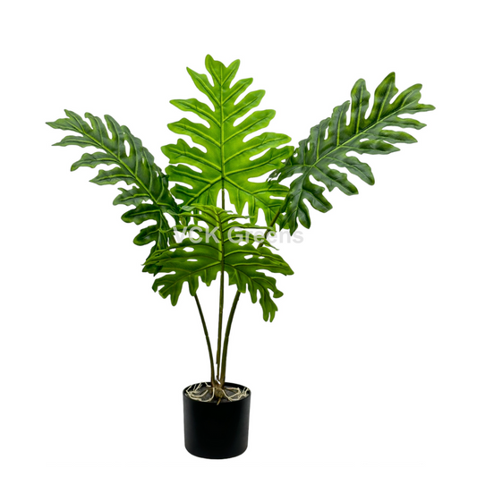 Artificial Cut Leaf Plant 2.7ft With Pot