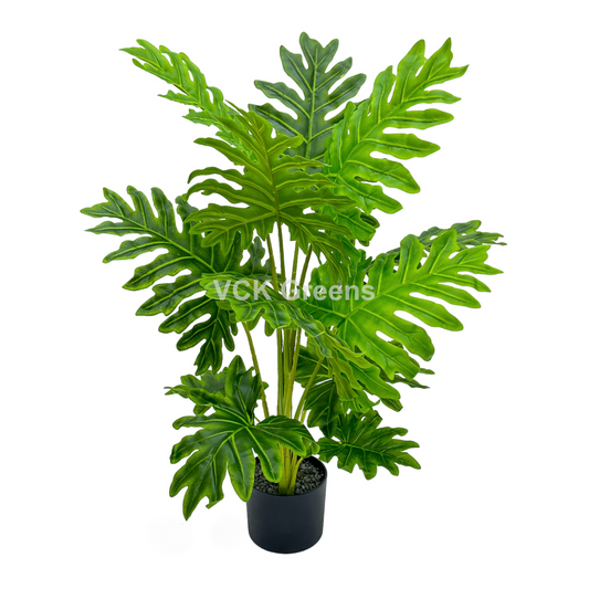 Artificial Cut Leaf Plant 3.5ft With Pot