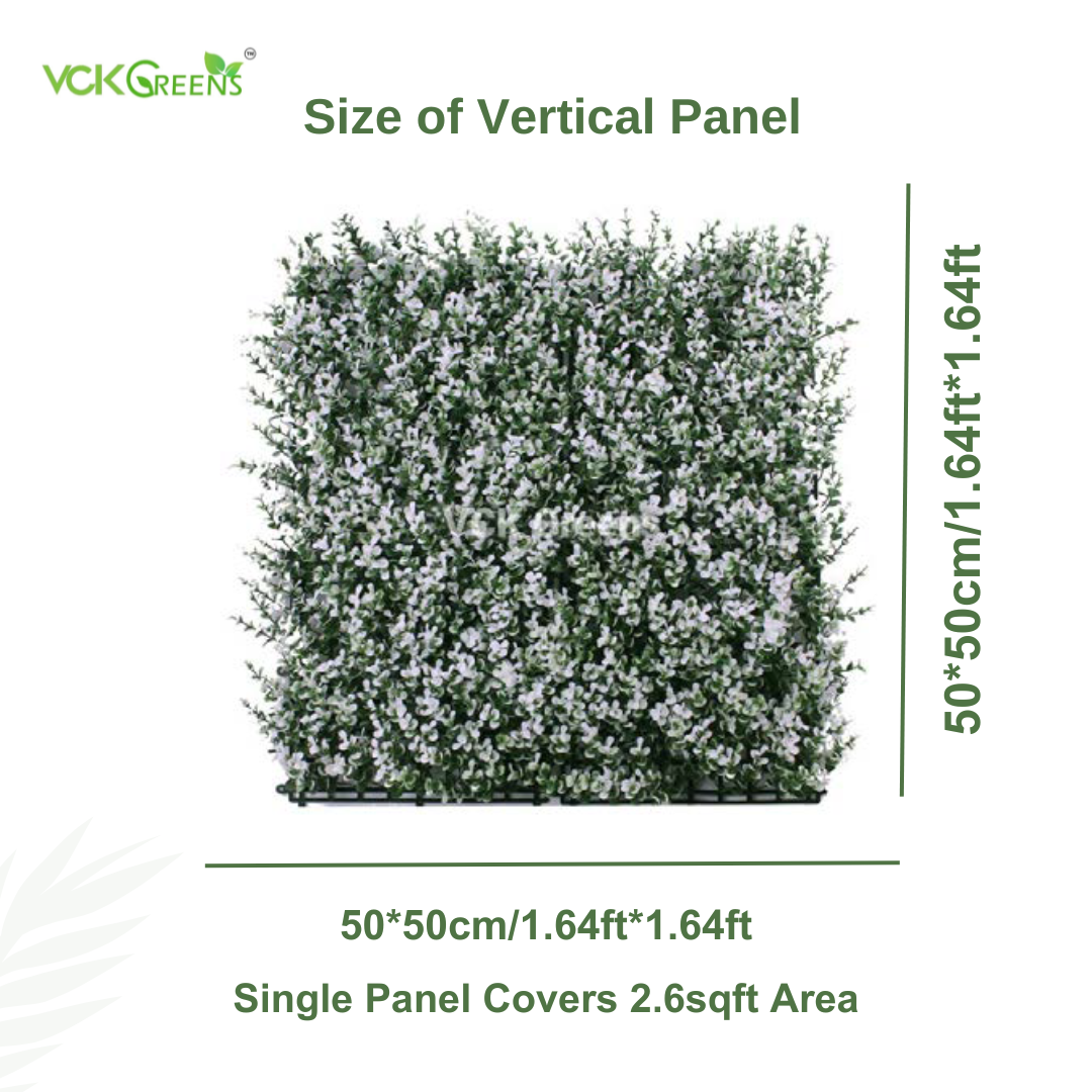 Artificial Colorful Leaves Vertical Garden Panels (50X50cm, 2.6sqft)