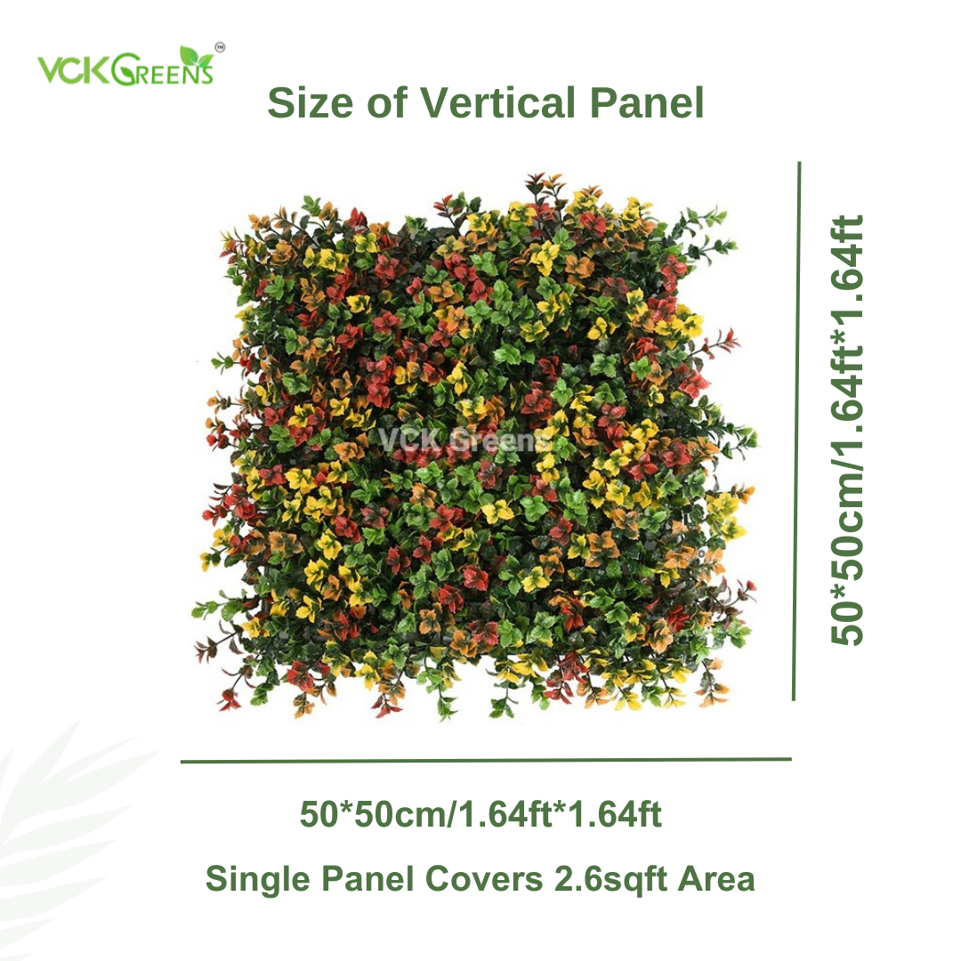 Artificial UV Vertical Garden Colorful Wall Matts (50cmX50cm)
