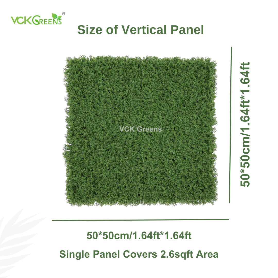 Artificial Moss Vertical Wall (50cm X 50cm,2.6sqft)