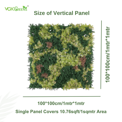 Artificial Moss Vertical Garden Panel (1mtrX1mtr,10.76sqft)