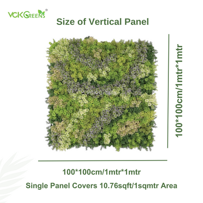 Artificial Moss Vertical Garden Panel (1mtrX1mtr,10.76sqft)