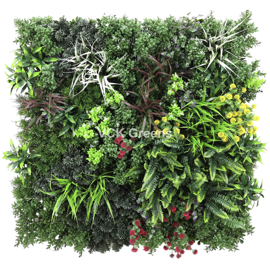 Artificial Premium Green Wall Panel (1mtrX1mtr,10.76sqft)