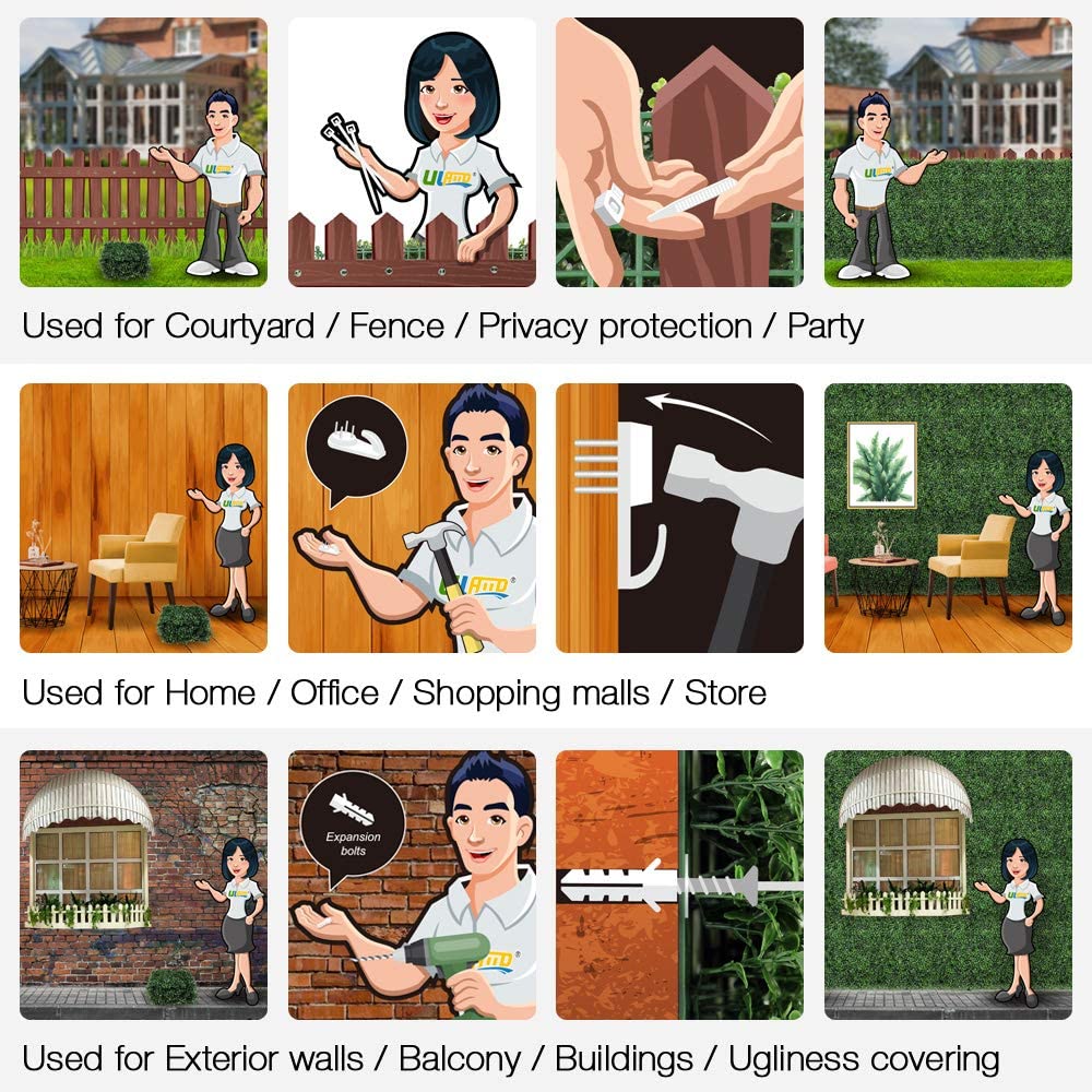 Artificial Moss Vertical Garden Panel (1mtrX1mtr,10.76sqft)