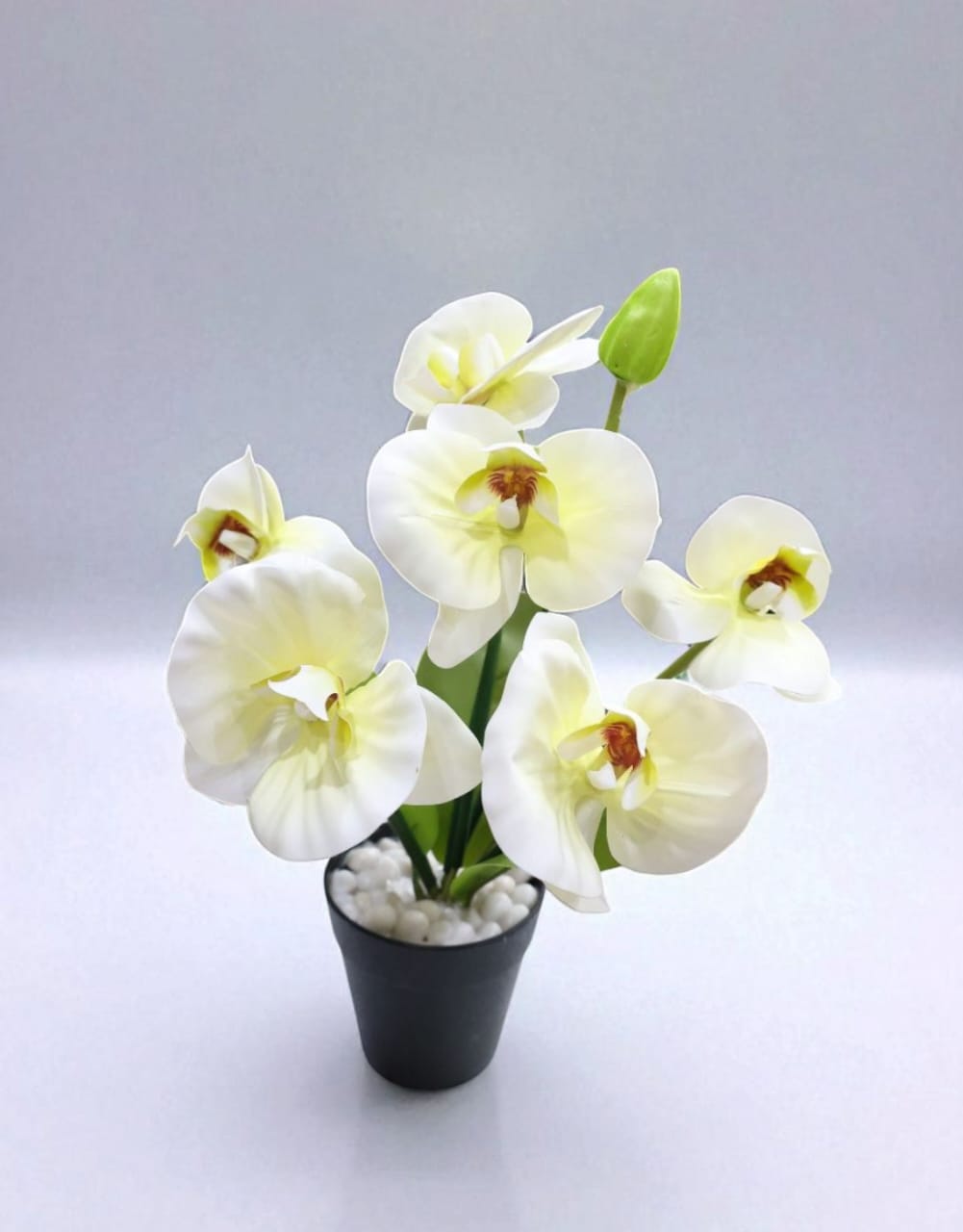 Artificial Orchid Flower Arrangement with pot 35cm