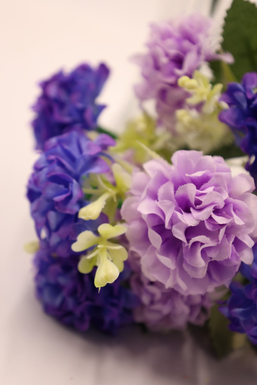 Artificial Multicolour Hydrangea Flower Bunches 35cm