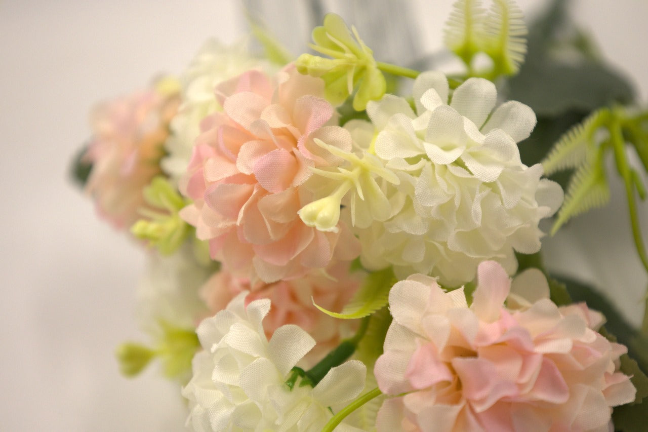 Artificial Multicolour Hydrangea Flower Bunches 35cm