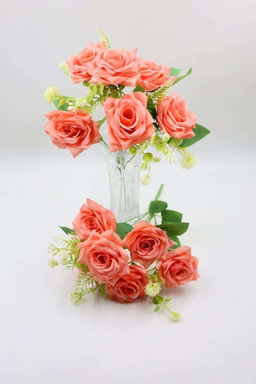Artificial Essence of Rose flower Bunches 35cm