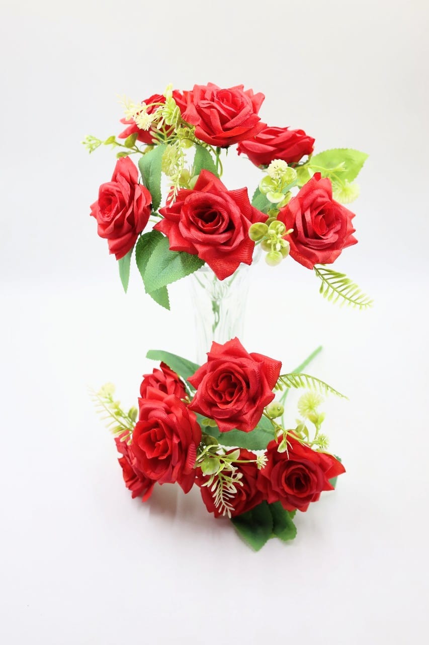 Artificial Essence of Rose flower Bunches 35cm