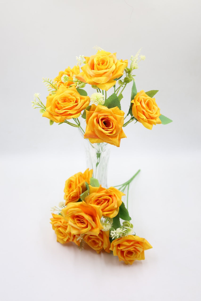 Artificial Essence of Rose flower Bunches 35cm