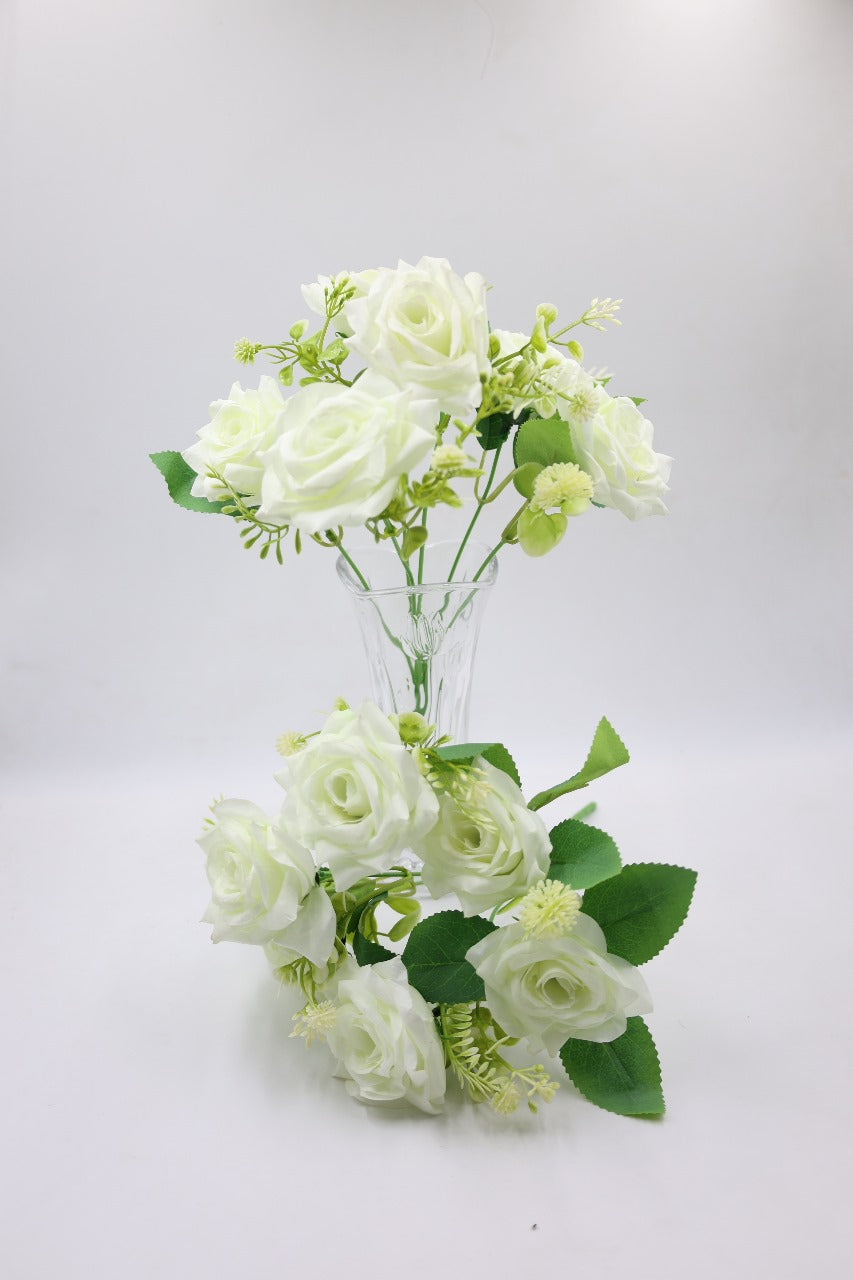 Artificial Essence of Rose flower Bunches 35cm