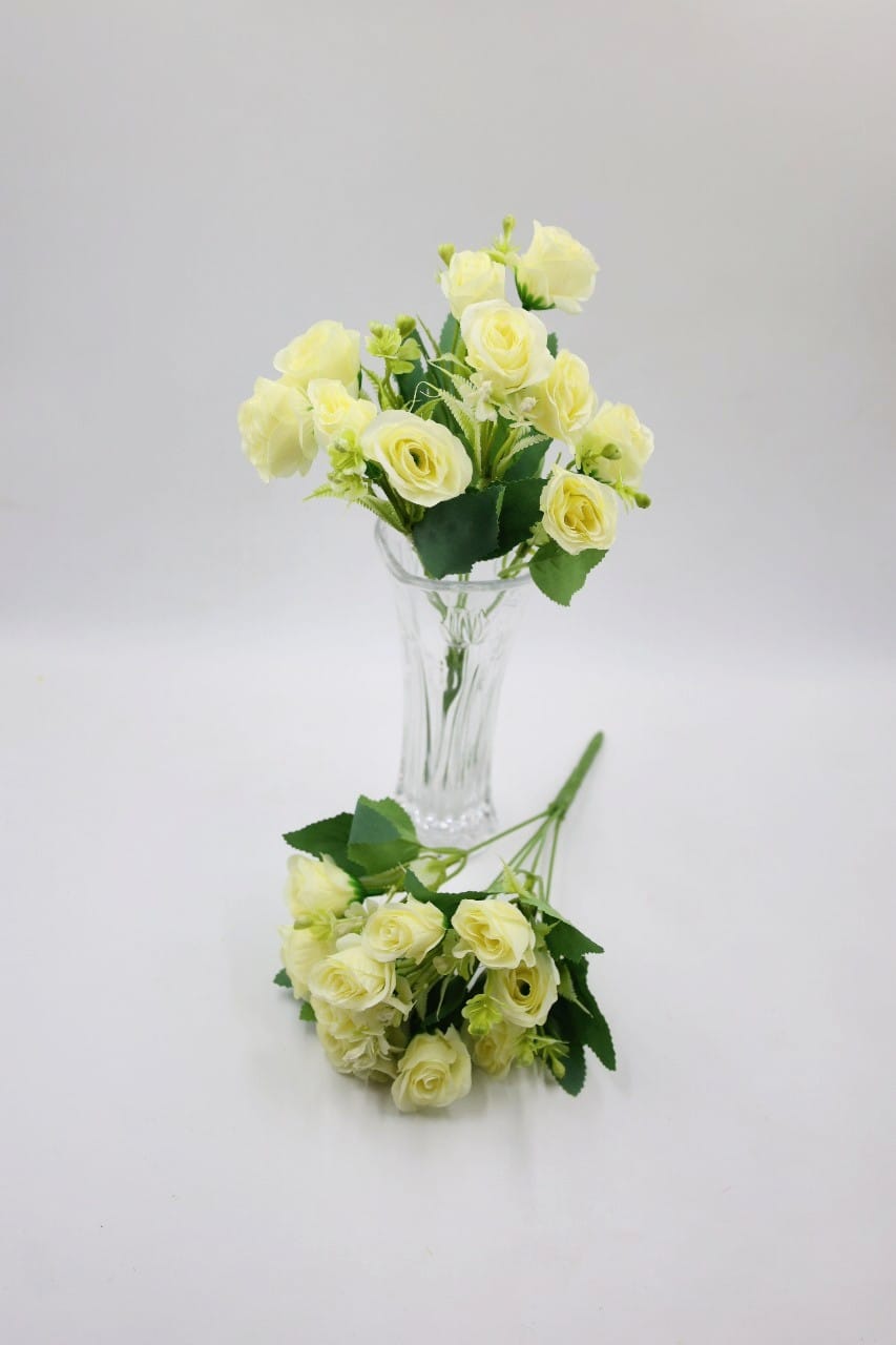 Artificial Queen Rose Flower Bunches 30cm
