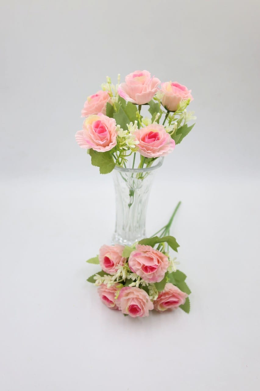 Artificial Camellia flower bunches 30cm