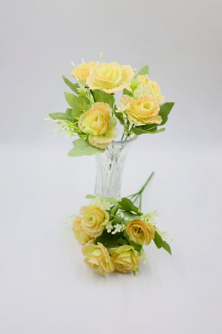 Artificial Camellia flower bunches 30cm