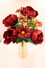 Artificial Peony Zebra flower with Fillers 45cm/1.6ft