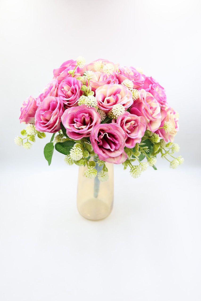 Artificial Rose Flower with Fillers Bunch 35cm