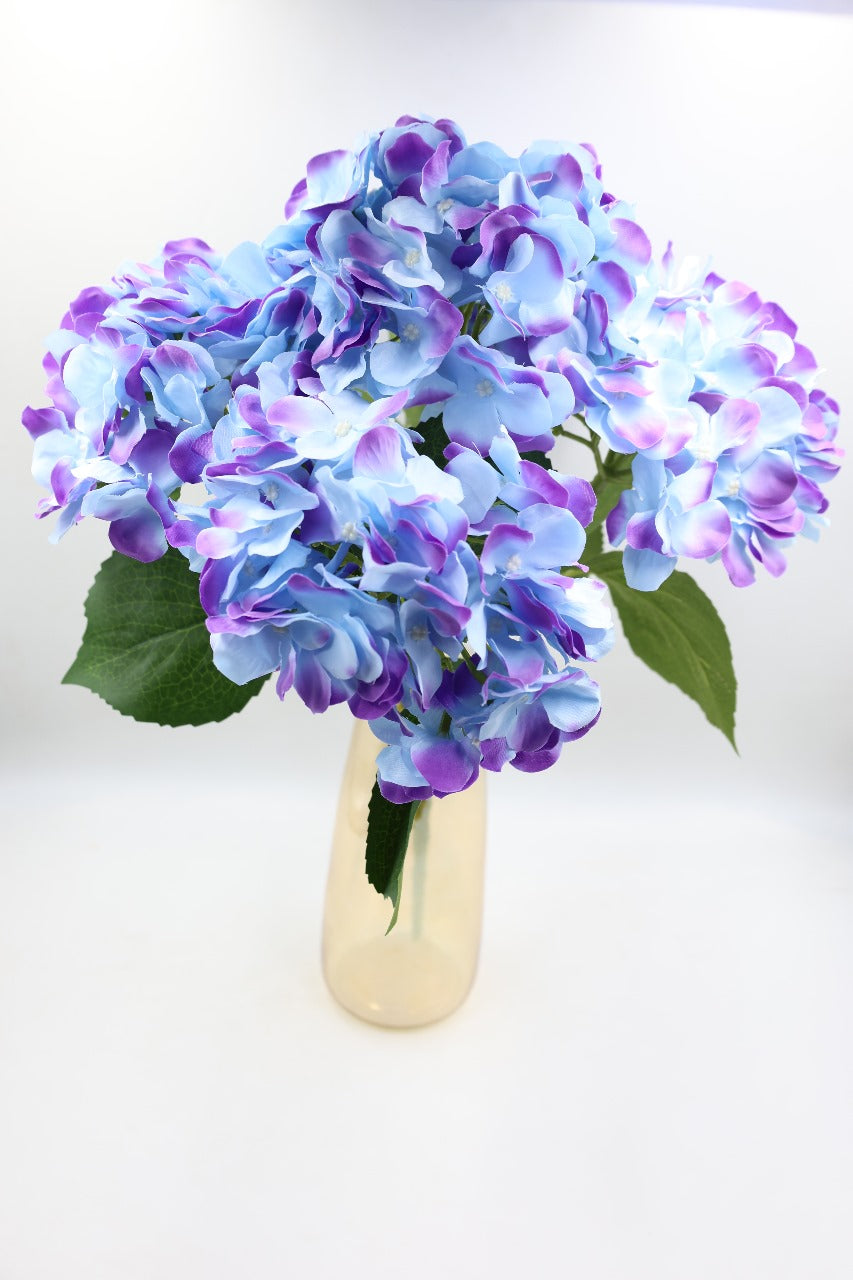 Artificial Multicolor Hydrangea Flowers bunch 43cm