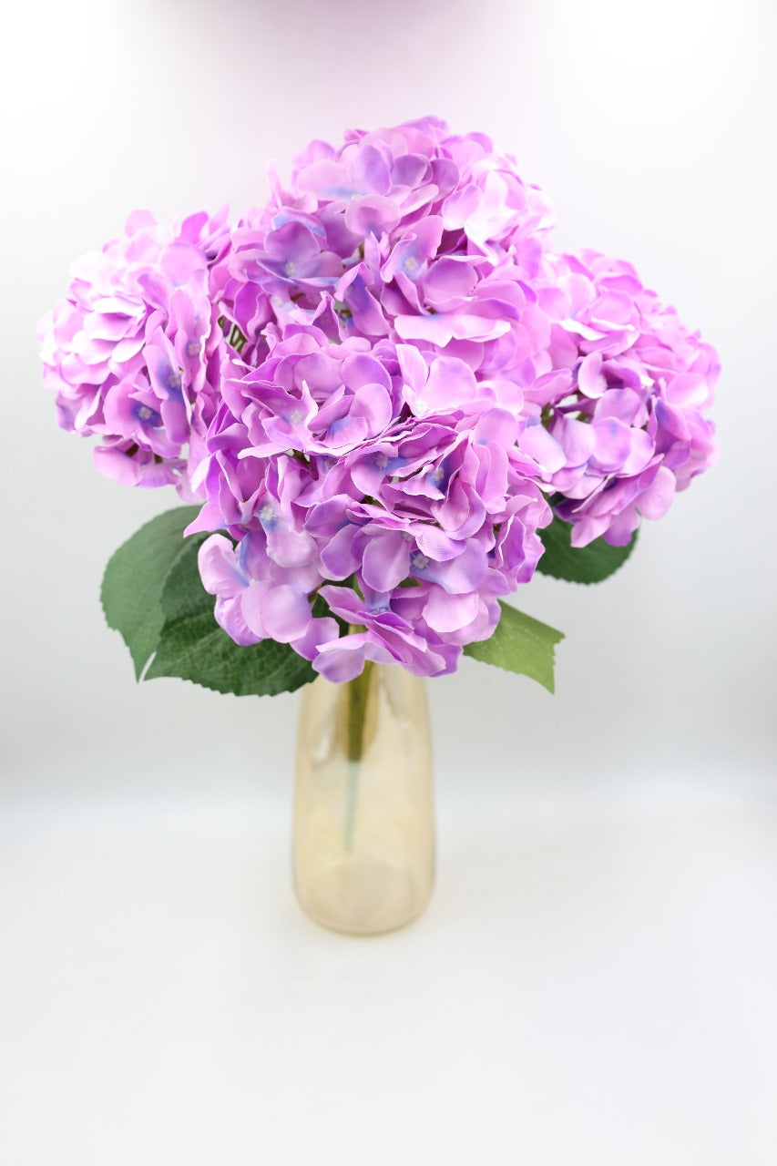 Artificial Multicolor Hydrangea Flowers bunch 43cm