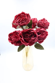 Artificial Peony Roses Bunch 38cm