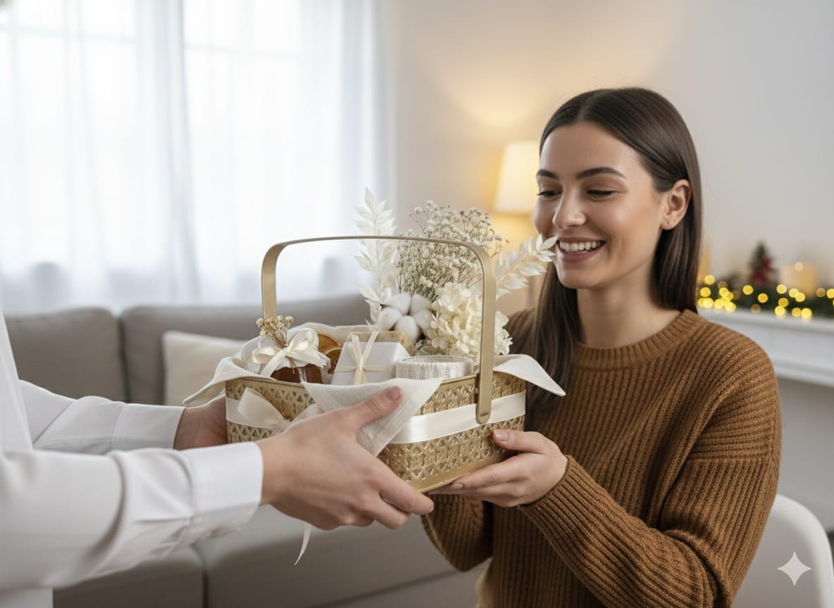 Gold Metal Decorative Basket (Set of 3)