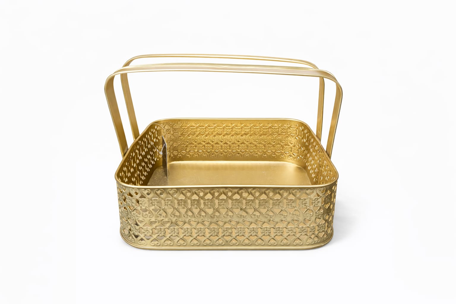 Gold Metal Decorative Basket (Set of 3)