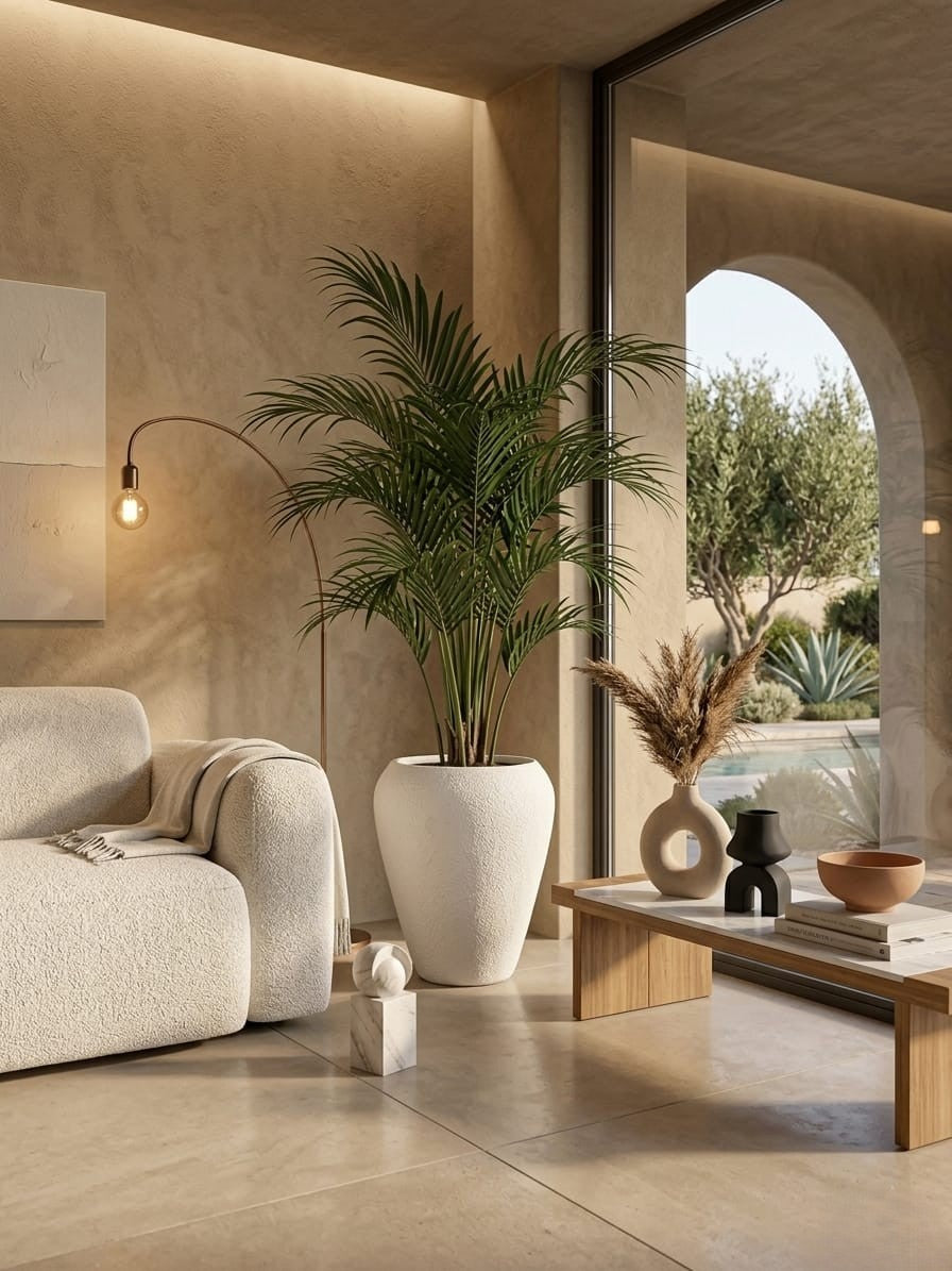 White Noir Aura Textured Planter