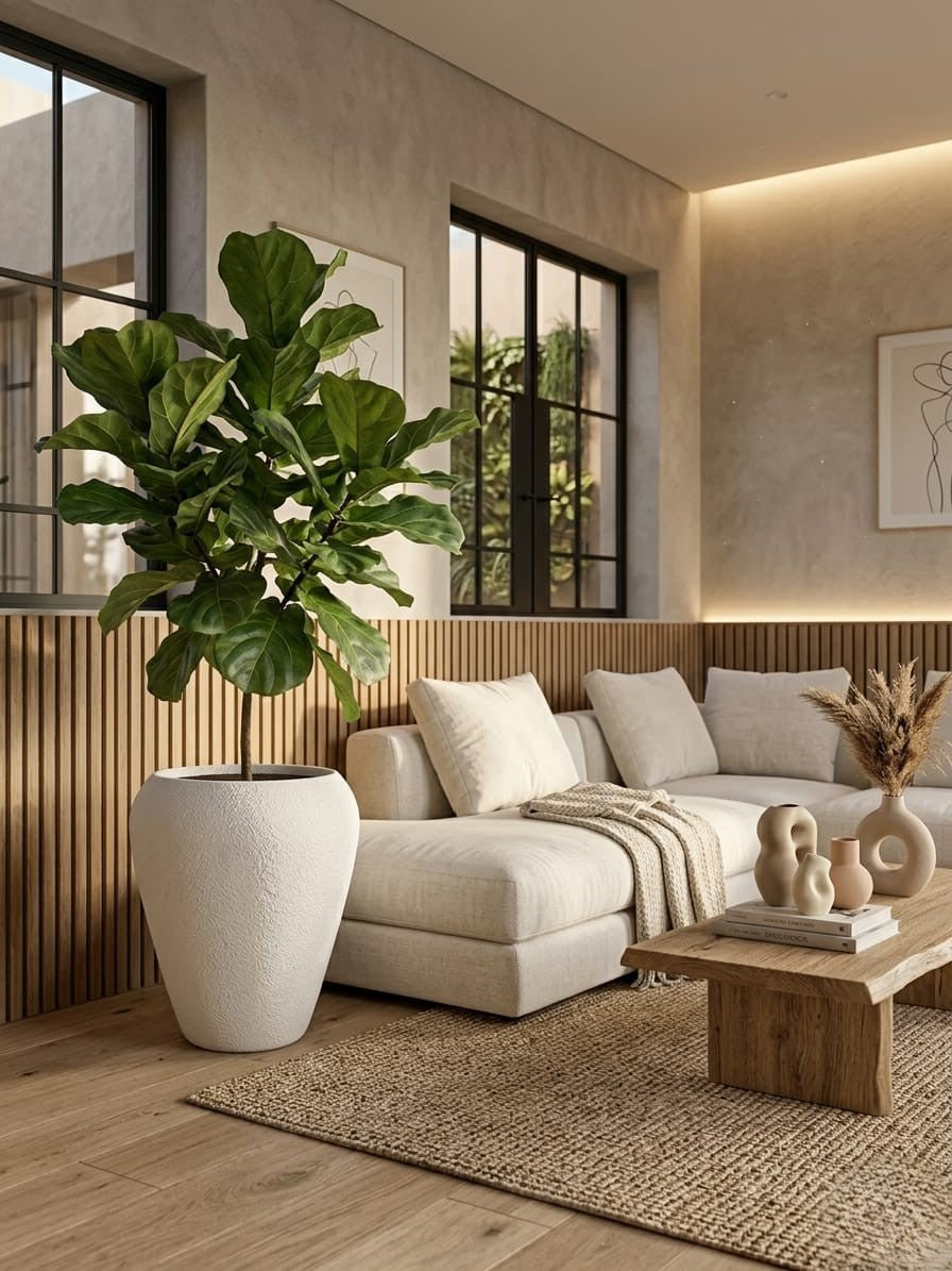 White Noir Aura Textured Planter