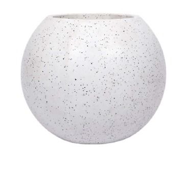 Ivory Speckle Polymer Planter