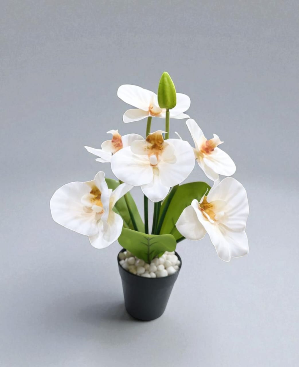 Artificial Orchid Flower Arrangement with pot 35cm