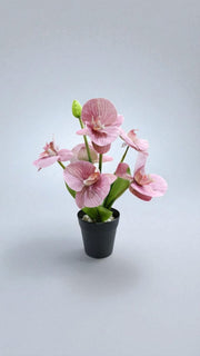 Artificial Orchid Flower Arrangement with pot 35cm
