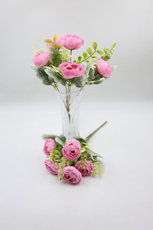 Artificial Peony Small Flower Bunches 30cm