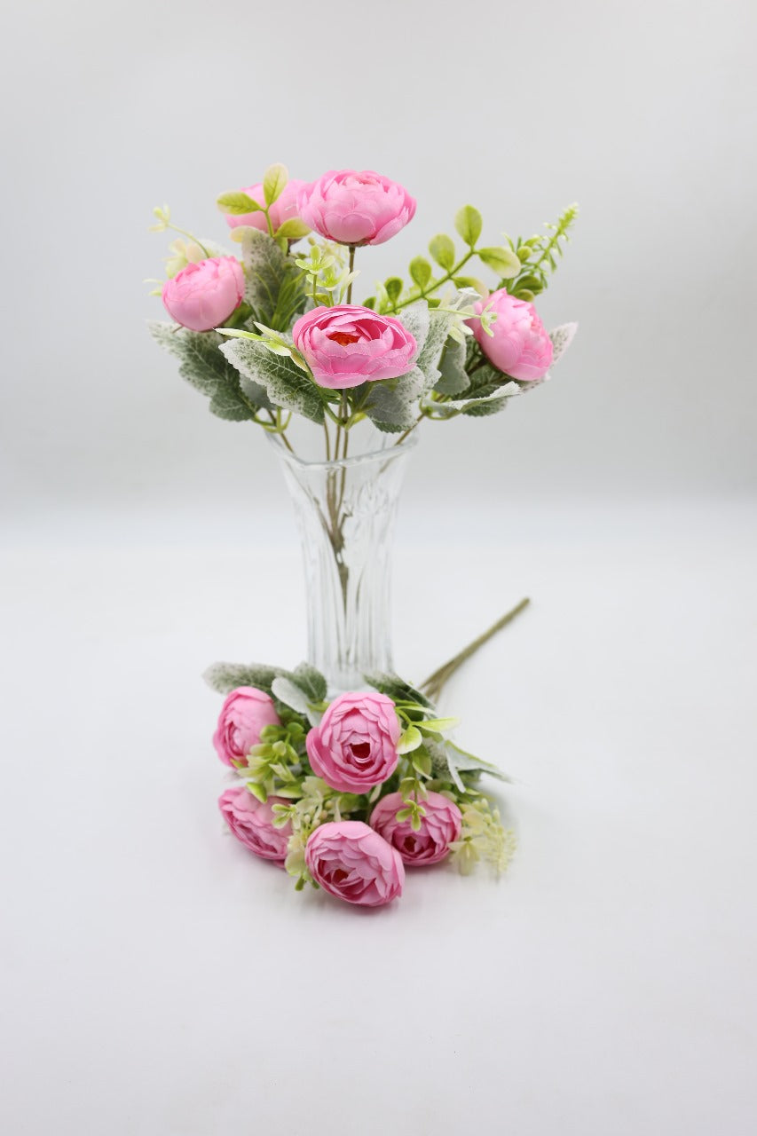 Artificial Peony Small Flower Bunches 30cm