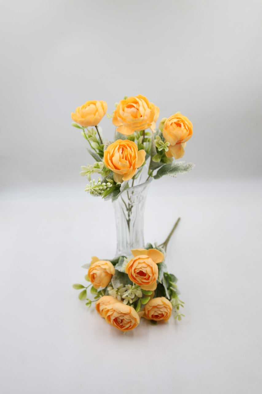 Artificial Peony Small Flower Bunches 30cm