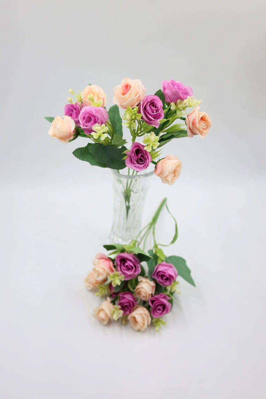Artificial Queen Rose Flower Bunches 30cm