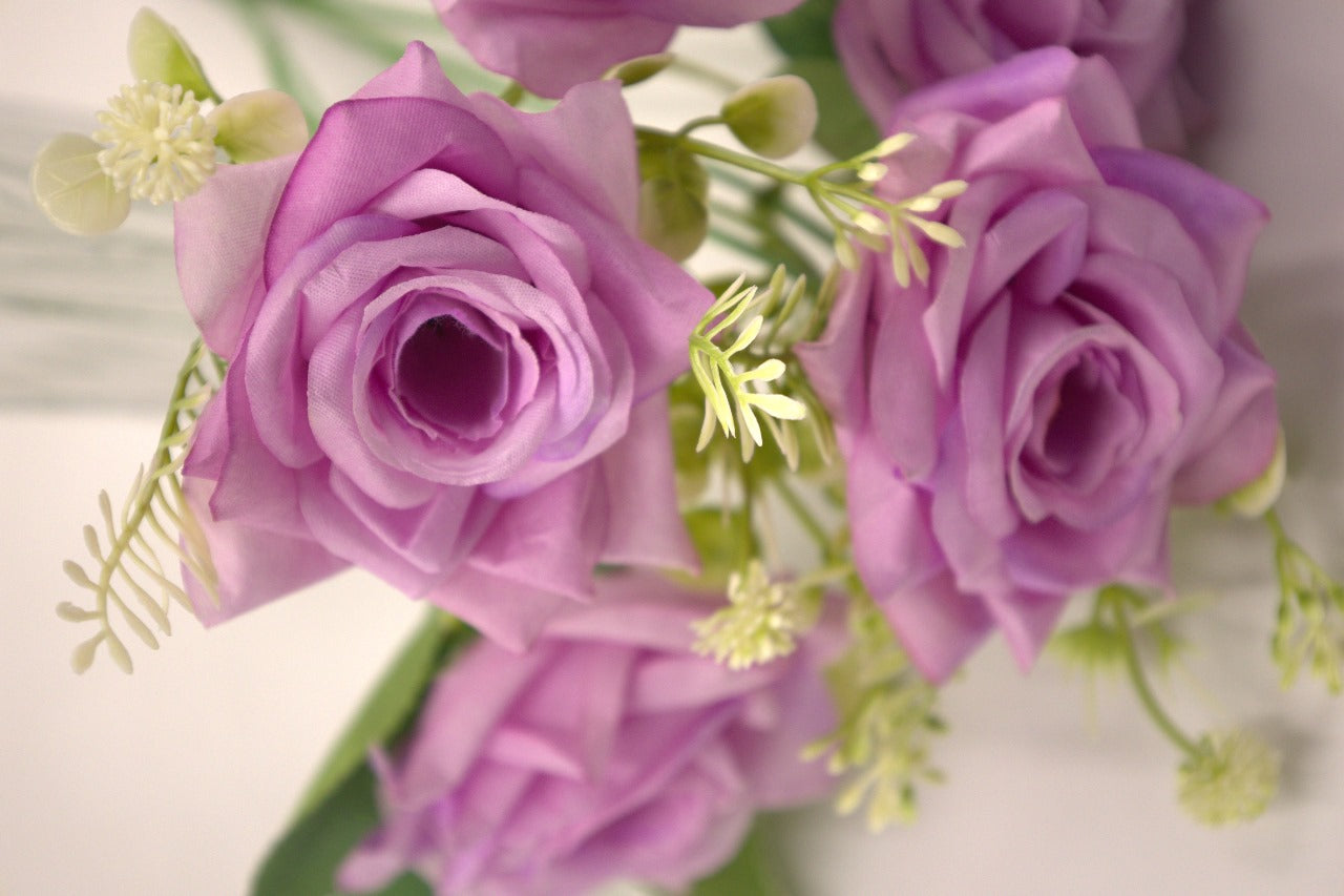 Artificial Essence of Rose flower Bunches 35cm