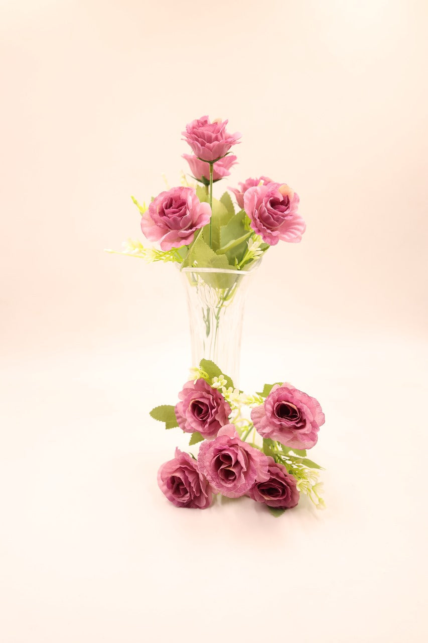 Artificial Camellia flower bunches 30cm