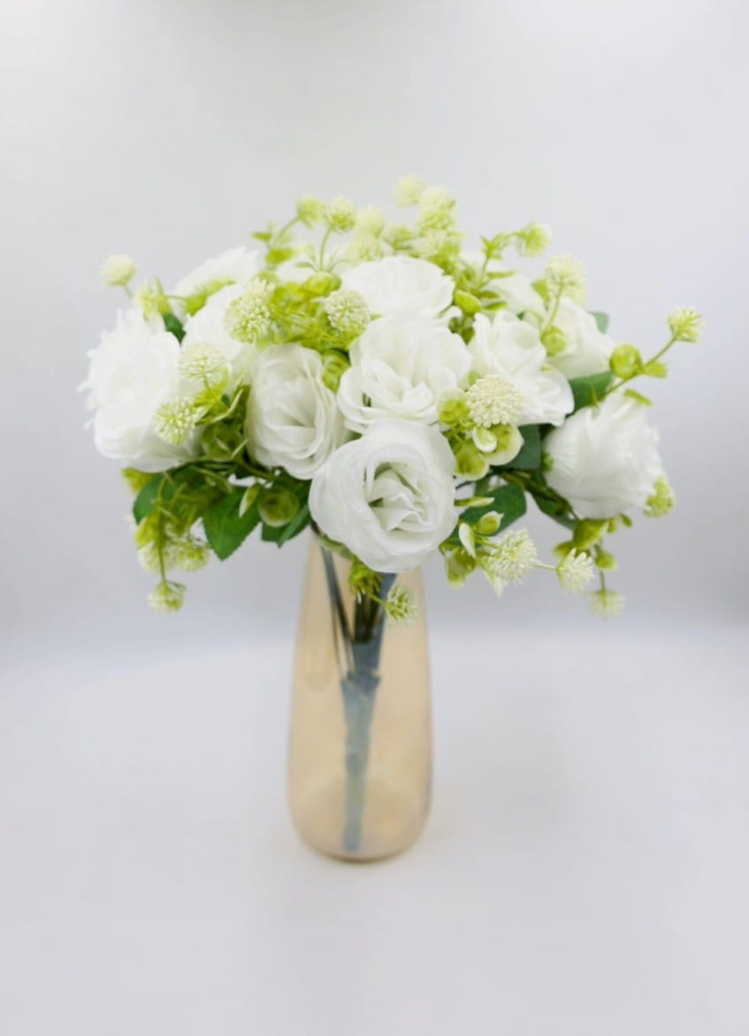 Artificial Rose Flower with Fillers Bunch 35cm