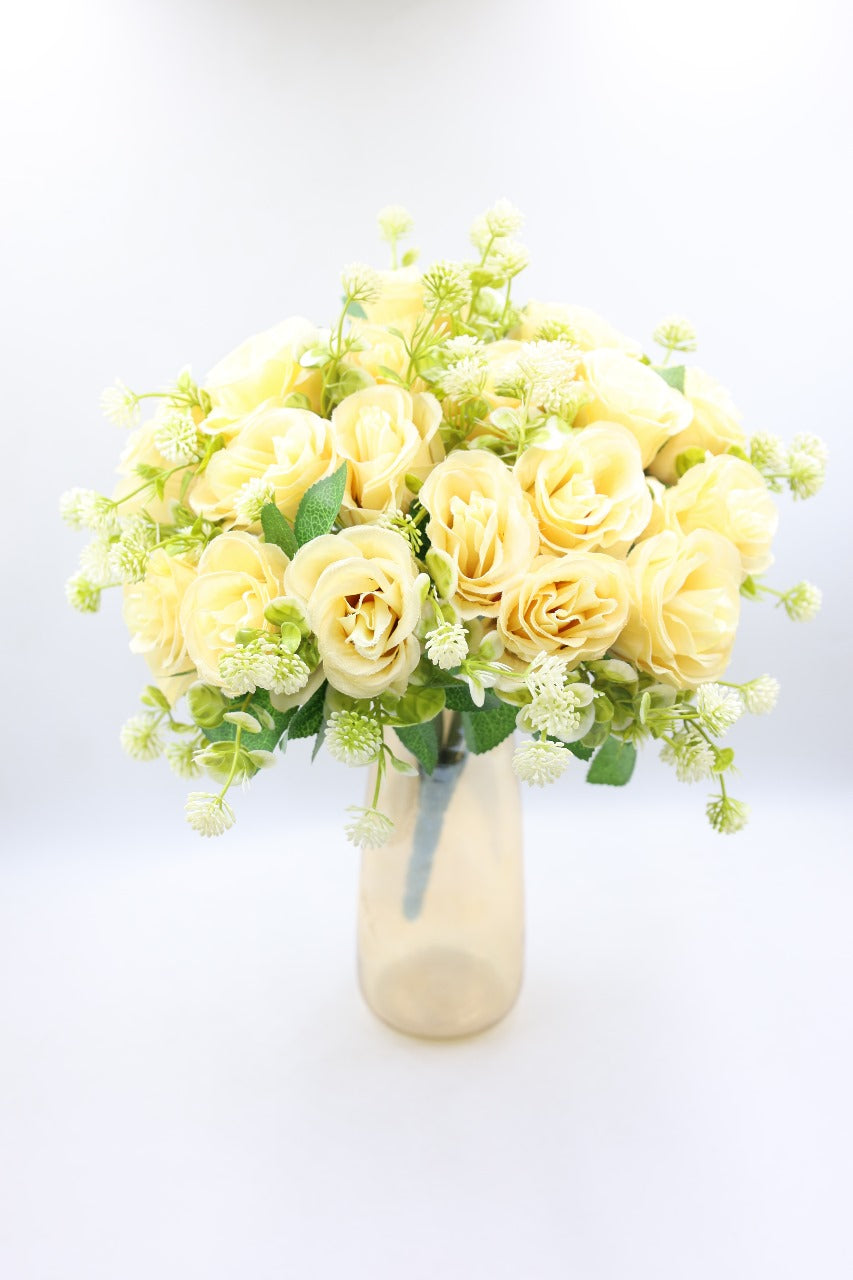Artificial Rose Flower with Fillers Bunch 35cm