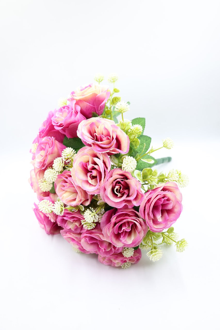 Artificial Rose Flower with Fillers Bunch 35cm