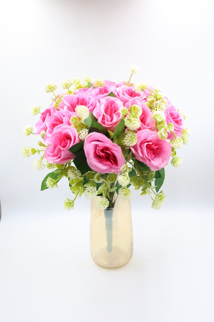 Artificial Rose Flower with Fillers Bunch 35cm