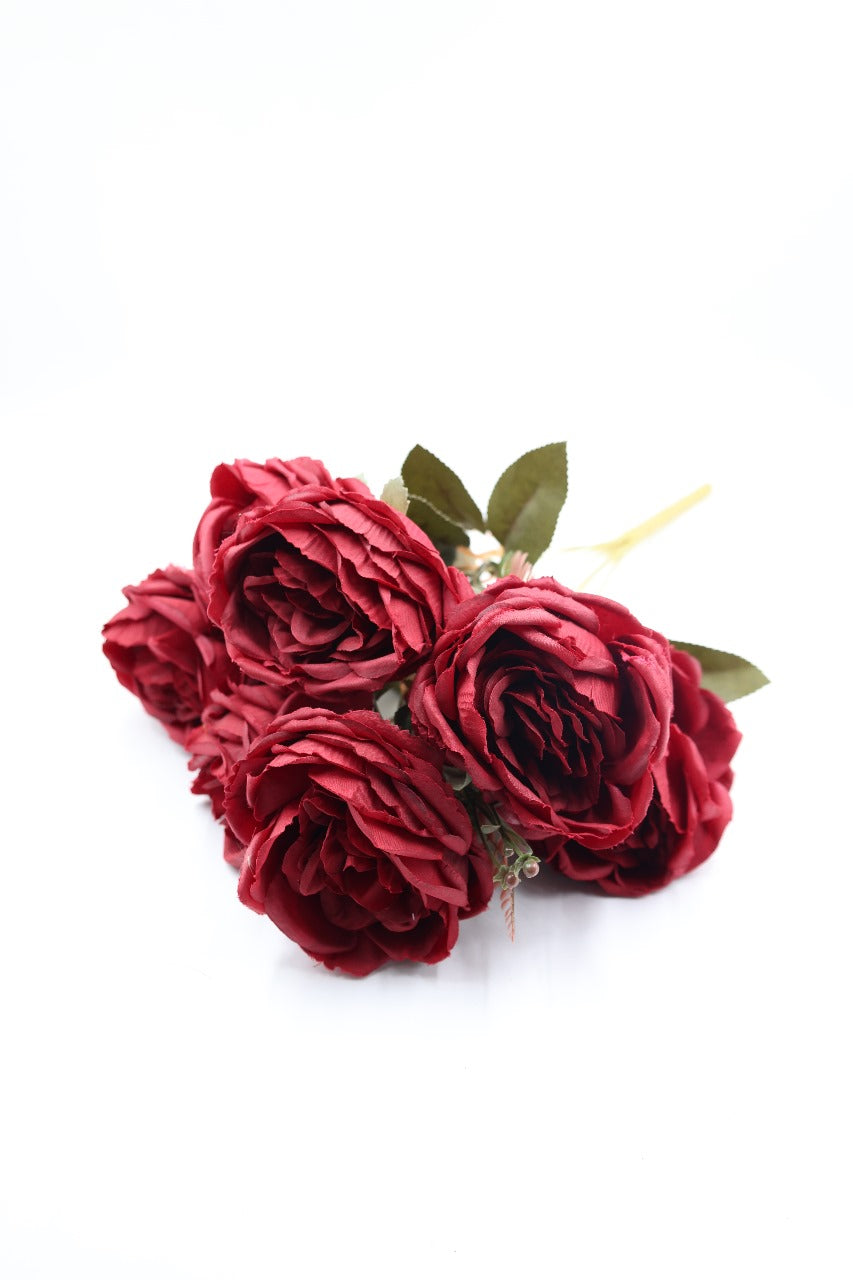 Artificial Peony Roses Bunch 38cm