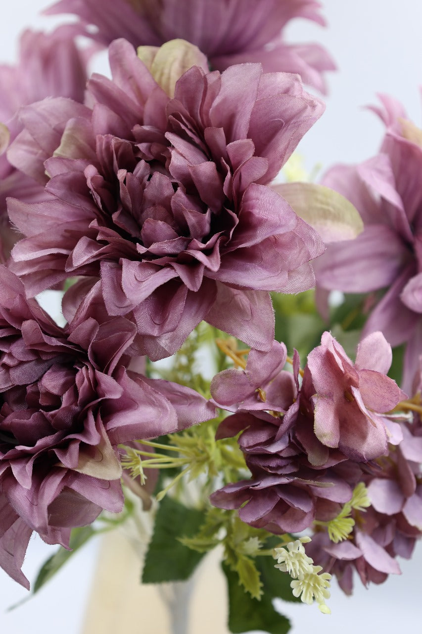 Artificial Big Dahlia Flower Bunch 45cm