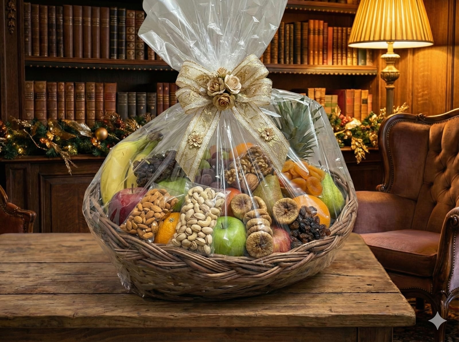 Handcrafted Natural Wicker Basket