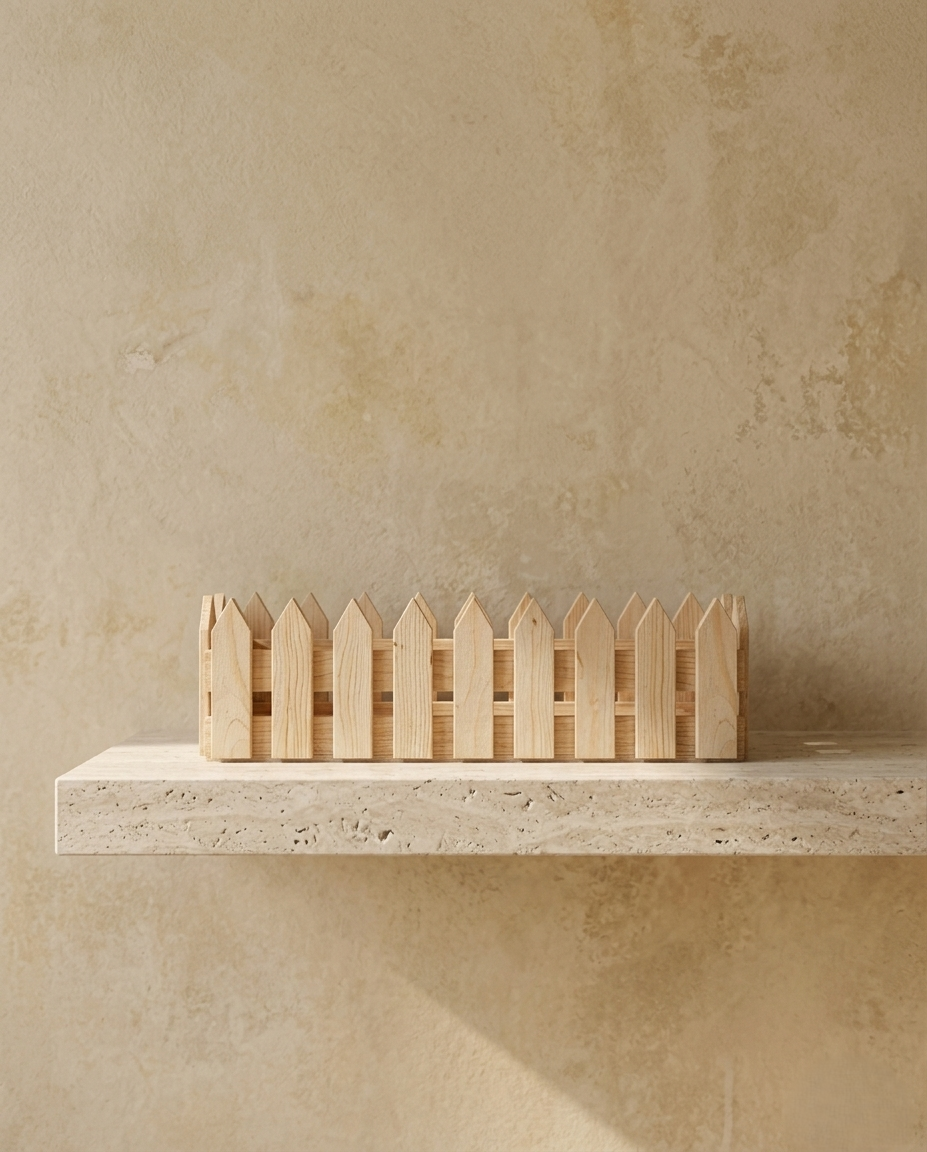 Wooden Fence Planter 18 Inch