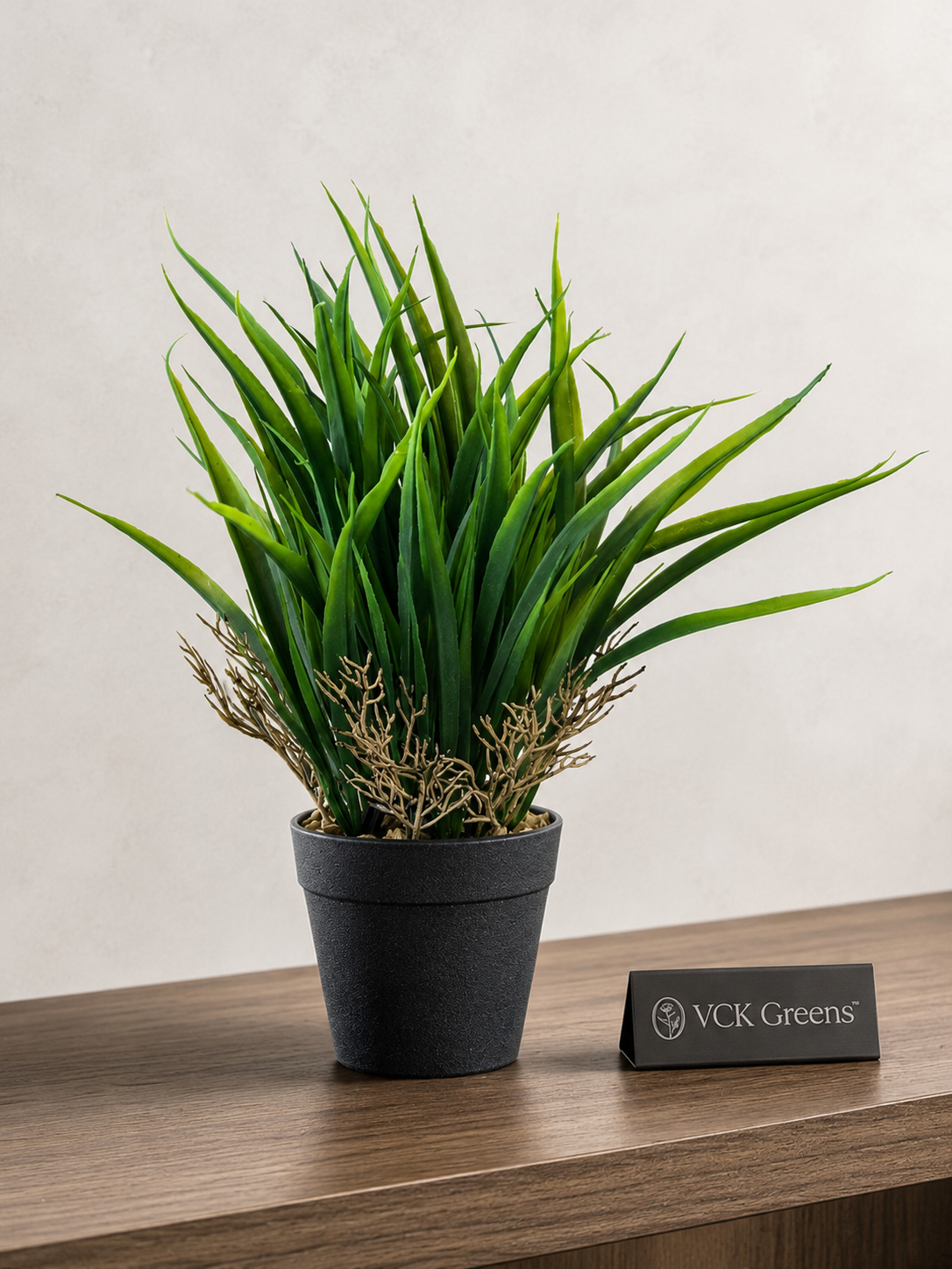 Artificial Meadow Grass Desk Planter