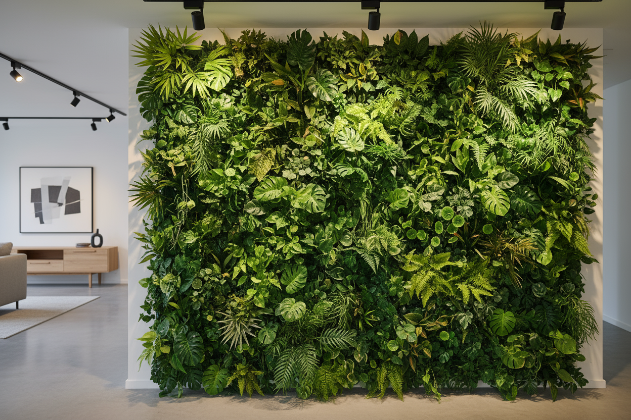 artificial vertical garden wall