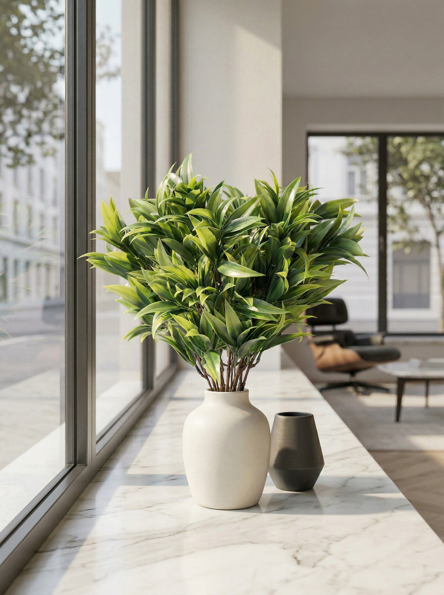Artificial Yucca Leaf Bunches (Set of 2)