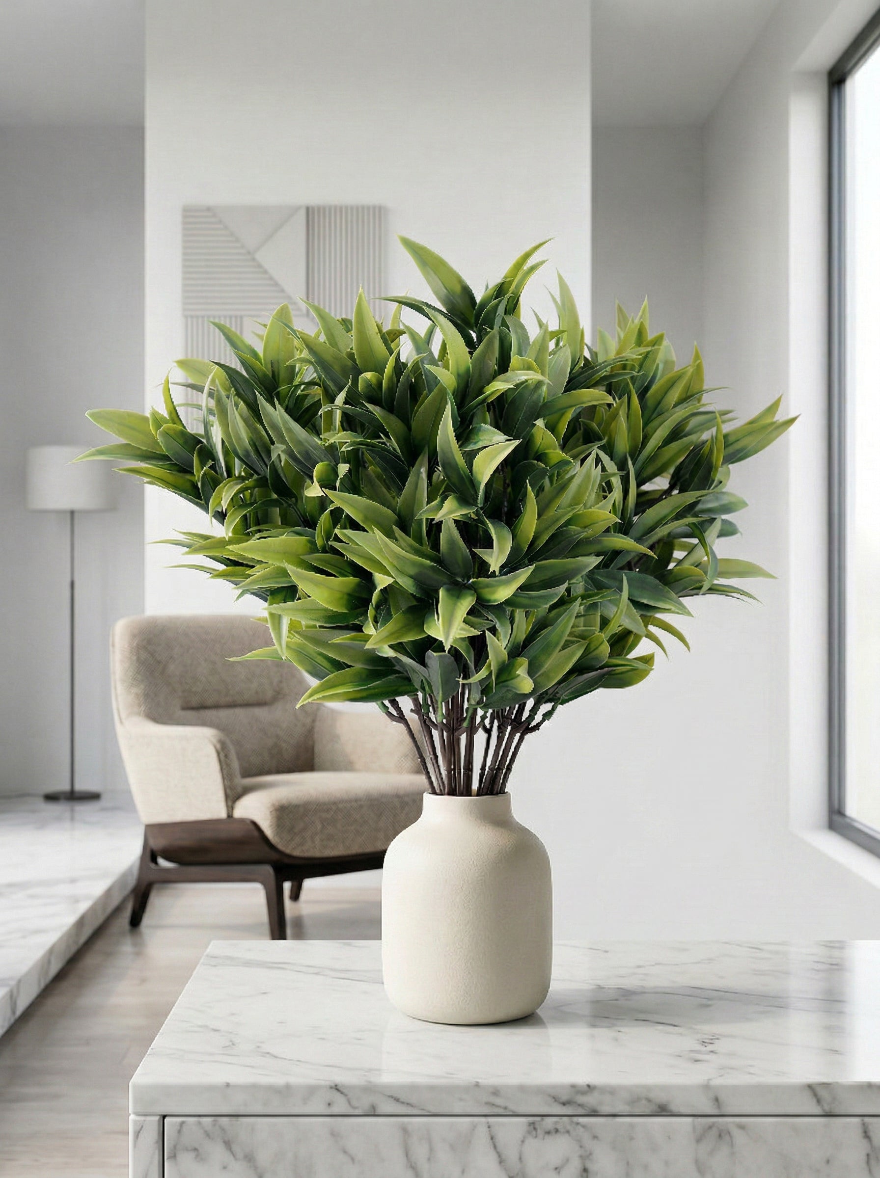 Artificial Yucca Leaf Bunches (Set of 2)