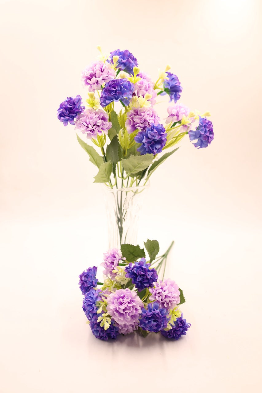 Artificial Multicolour Hydrangea Flower Bunches 35cm